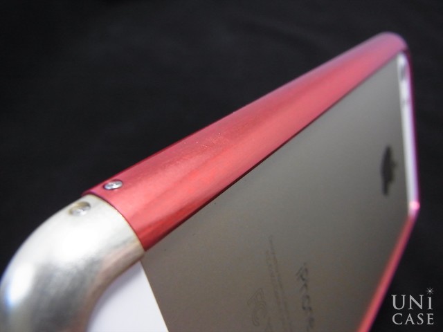 【iPhoneSE(第1世代)/5s/5 ケース】Duralumin Bumper (Red×Gold)の背面側