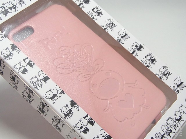 【iPhoneSE(第1世代)/5s/5c/5 ケース】Little Pink ＆ Brokiga Case (ピンク)の背面