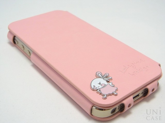 【iPhoneSE(第1世代)/5s/5c/5 ケース】Little Pink ＆ Brokiga Case (ピンク)の外見