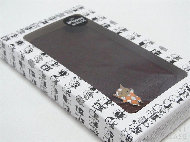 【iPhoneSE(第1世代)/5s/5c/5 ケース】Little Pink ＆ Brokiga Case (ピンク)のパッケージ（ブラウン）