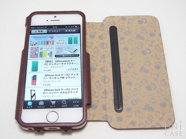 【iPhoneSE(第1世代)/5s/5c/5 ケース】Little Pink ＆ Brokiga Case (ピンク)のブラウン