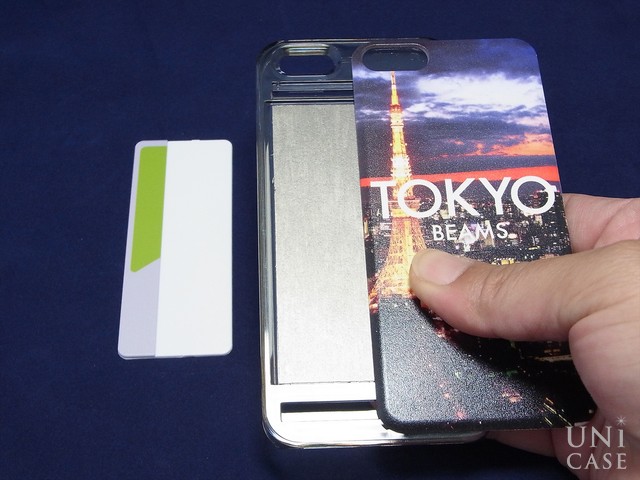 【iPhoneSE(第1世代)/5s/5 ケース】都市シリーズ Designed by 「BEAMS」 東京のカード出し入れ