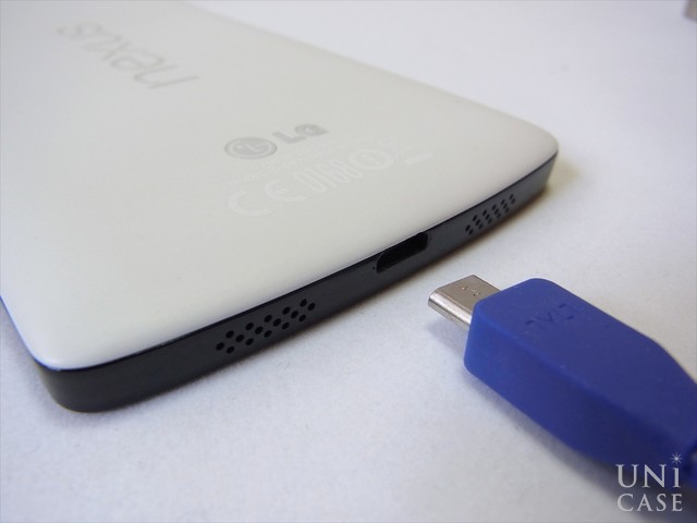 DUO SYNCABLE - MICRO/LIGHTNING - USB/0.3M BLUEのAndroid接続