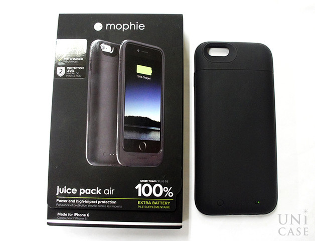 iPhoneヘビーユーザー必見のバッテリー一体型iPhoneケース！増量でより快適なiPhoneライフを：【iPhone6 ケース】juice pack air（ジュースパック エアー） ブラック