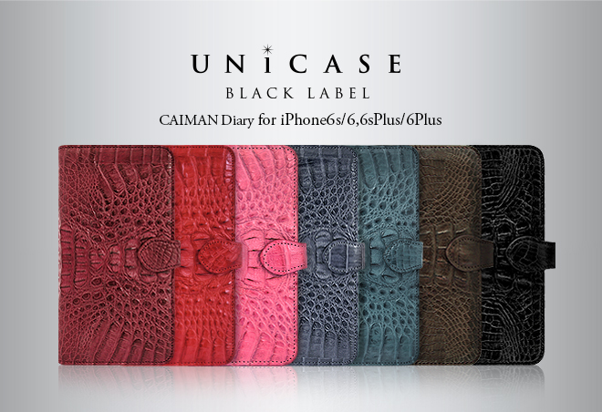 UNiCASEオリジナルデザイン BLACK LABEL(ブラック レーベル)からCAIMAN Diary(カイマン ダイアリー) iPhone6s/6, 6s Plus/6 Plusケースが発売！ Image