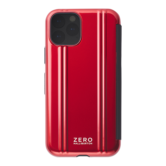 【【iPhone 11 Pro ケース】ZERO HALLIBURTON Hybrid Shockproof Flip case for iPhone 11 Pro(RED)