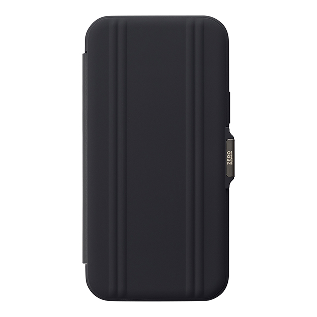 【iPhone 12/iPhone 12 Pro ケース】ZERO HALLIBURTON Hybrid Shockproof Flip Case for iPhone 6.1inch (Black)