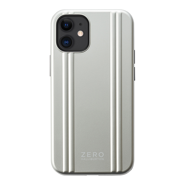 【iPhone 12 mini ケース】ZERO HALLIBURTON Hybrid Shockproof Case for 2020 New iPhone 5.4inch (Silver)