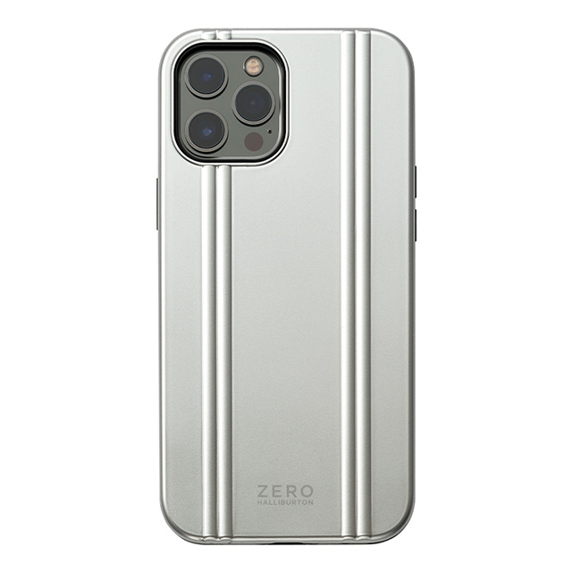 【iPhone 12 Pro Max ケース】ZERO HALLIBURTON Hybrid Shockproof Case for iPhone 6.7inch (Silver)