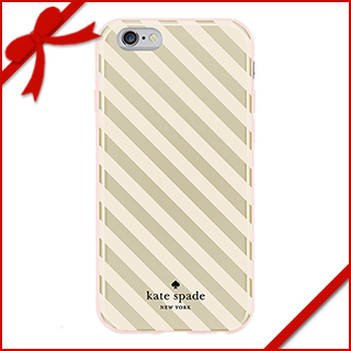 iPhone6s/6 ケース Flexible Hardshell Diagonal Stripe Gold/Crea